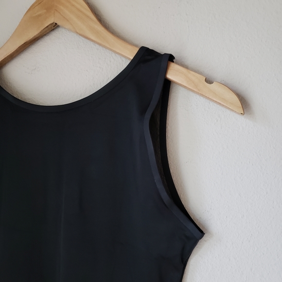 NWT Sam Edelman | Scoop Neck Heart Shape Bodice Sheer Mesh Sleeveless Bodysuit - Picture 9 of 11